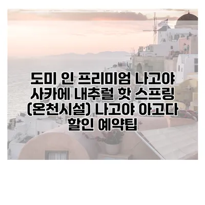 도미 인 프리미엄 나고야 사카에 내추럴 핫 스프링 (온천시설) 나고야 아고다 할인 예약팁