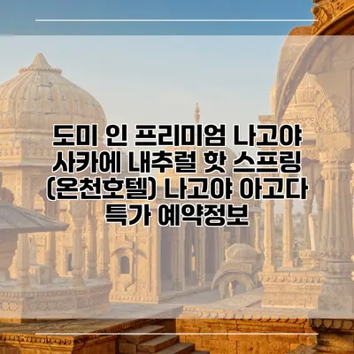 도미 인 프리미엄 나고야 사카에 내추럴 핫 스프링 (온천호텔) 나고야 아고다 특가 예약정보
