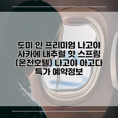 도미 인 프리미엄 나고야 사카에 내추럴 핫 스프링 (온천호텔) 나고야 아고다 특가 예약정보