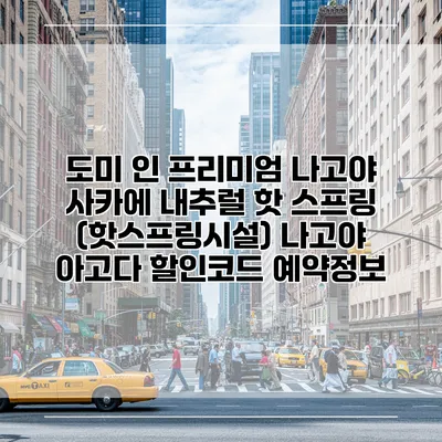 도미 인 프리미엄 나고야 사카에 내추럴 핫 스프링 (핫스프링시설) 나고야 아고다 할인코드 예약정보