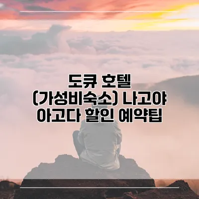도큐 호텔 (가성비숙소) 나고야 아고다 할인 예약팁