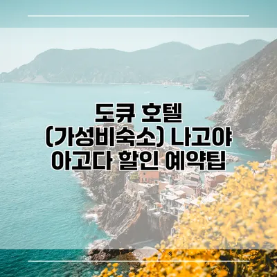 도큐 호텔 (가성비숙소) 나고야 아고다 할인 예약팁