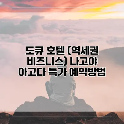 도큐 호텔 (역세권 비즈니스) 나고야 아고다 특가 예약방법