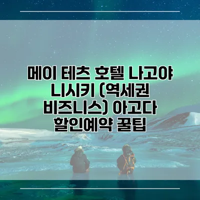 메이 테츠 호텔 나고야 니시키 (역세권 비즈니스) 아고다 할인예약 꿀팁