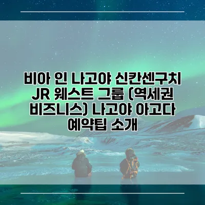 비아 인 나고야 신칸센구치 JR 웨스트 그룹 (역세권 비즈니스) 나고야 아고다 예약팁 소개
