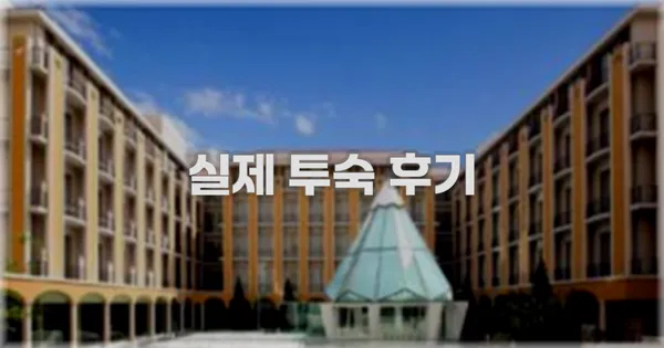 💬 실제 투숙 후기