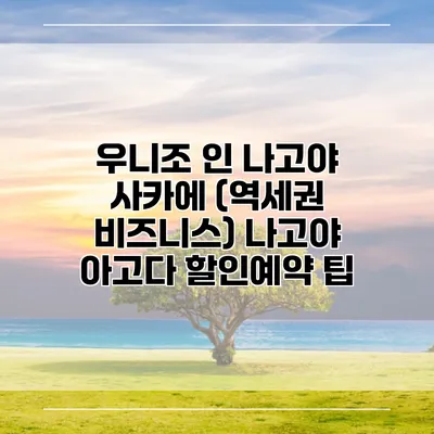 우니조 인 나고야 사카에 (역세권 비즈니스) 나고야 아고다 할인예약 팁