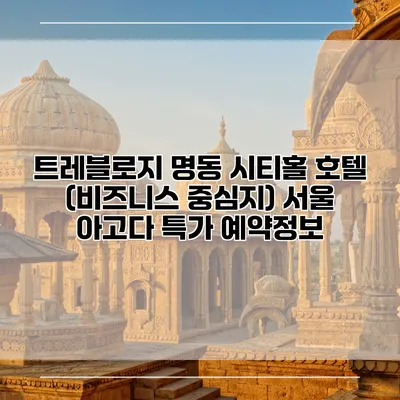 트레블로지 명동 시티홀 호텔 (비즈니스 중심지) 서울 아고다 특가 예약정보