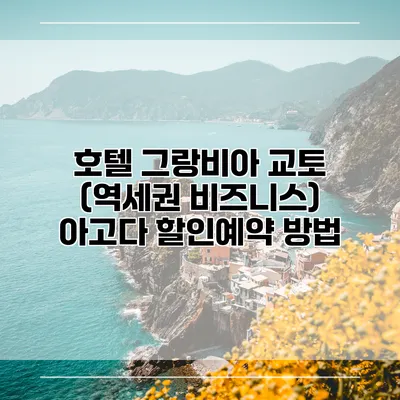 호텔 그랑비아 교토 (역세권 비즈니스) 아고다 할인예약 방법