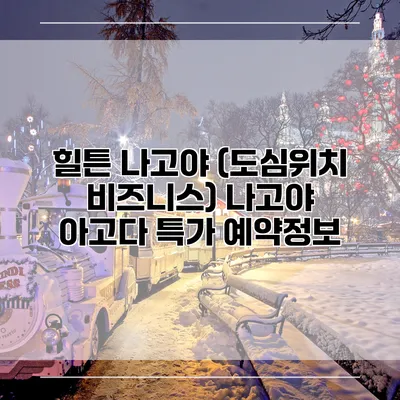 힐튼 나고야 (도심위치 비즈니스) 나고야 아고다 특가 예약정보
