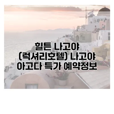힐튼 나고야 (럭셔리호텔) 나고야 아고다 특가 예약정보