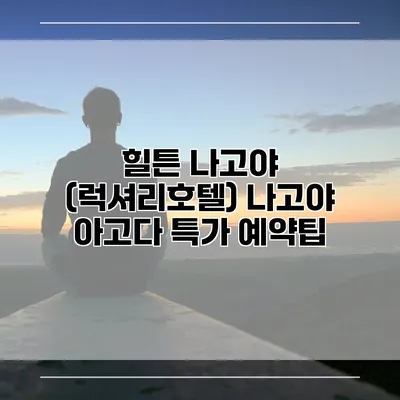 힐튼 나고야 (럭셔리호텔) 나고야 아고다 특가 예약팁