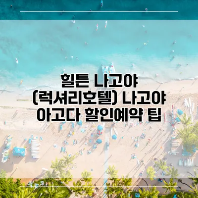 힐튼 나고야 (럭셔리호텔) 나고야 아고다 할인예약 팁